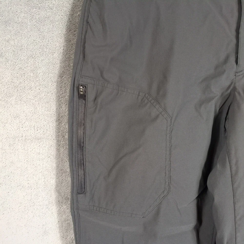 Eddie Bauer Mens Fleece Lined Tech Pants Gray 38x32 Insulated Hiking Outdoor